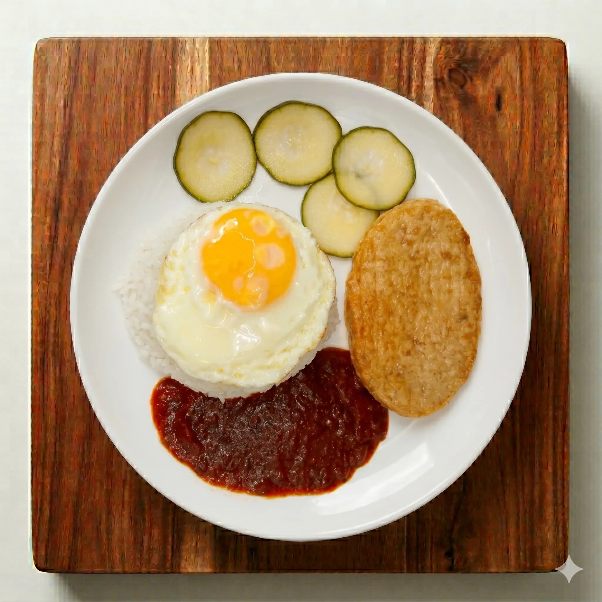 Sambal Chicken Patty Rice