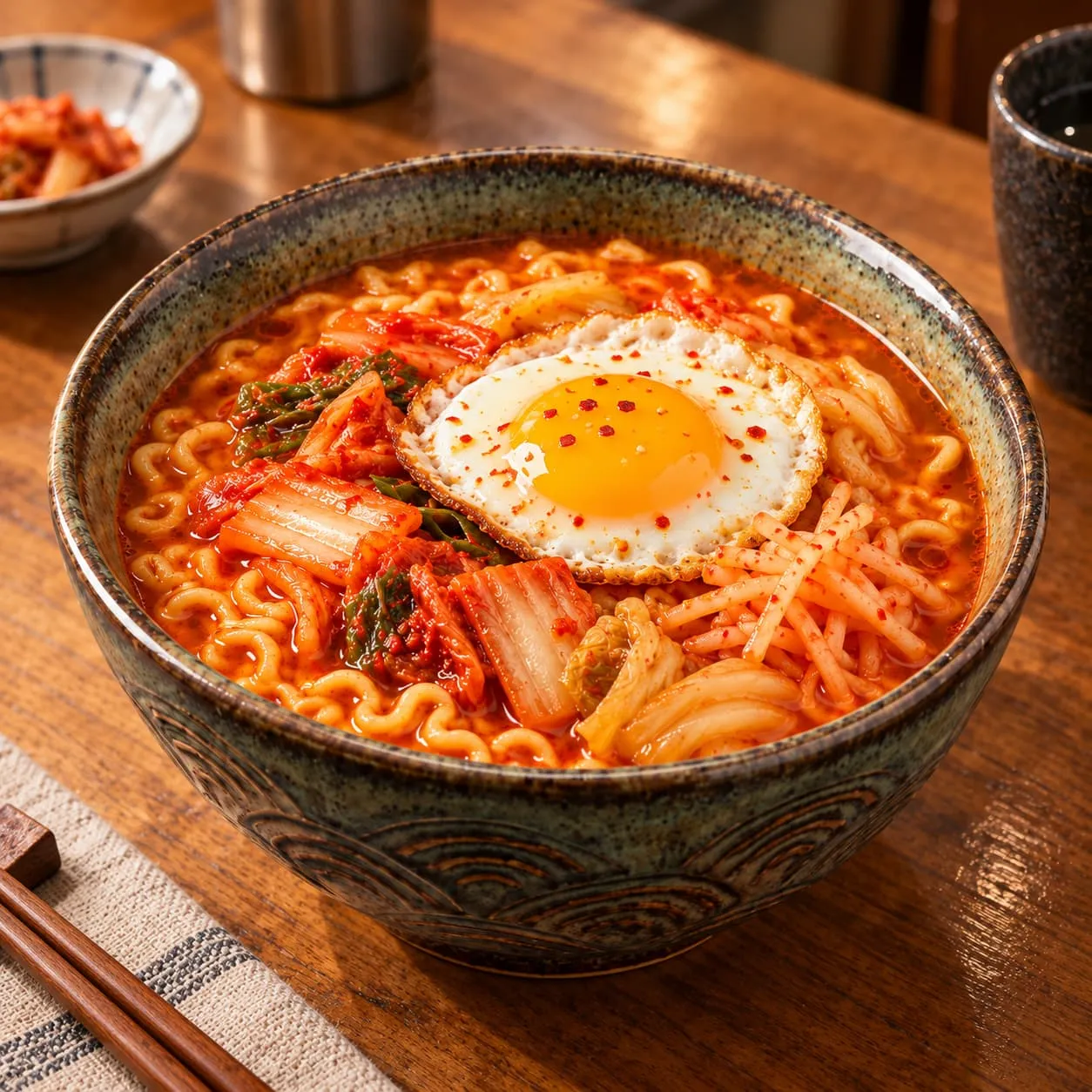 MT20 Korean Kimchi Flavour Ramen + Egg